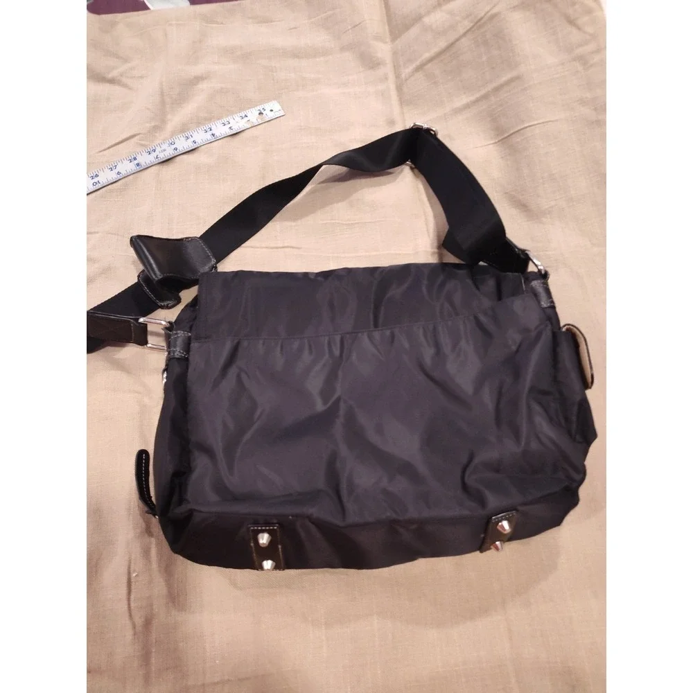 Giani Bernini Messenger Bag Black‎ Nylon With Strap 15